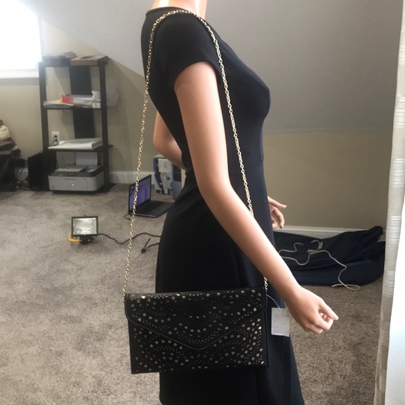 Black Laser Cut Clutch - Picture 6 of 7